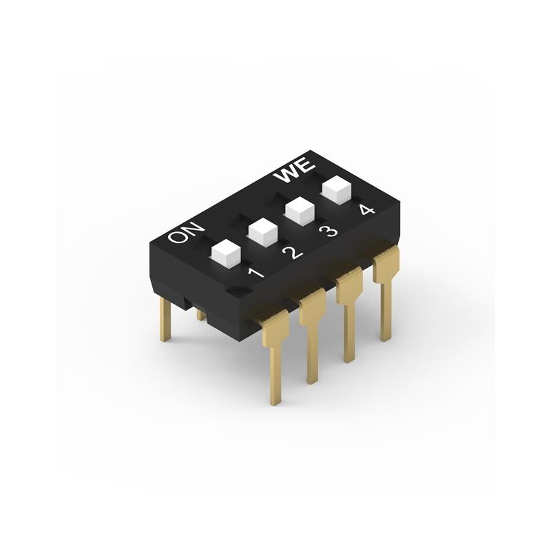 10 pcs : 418127270904 - SWITCH SLIDE DIP SPST 0.025A 24V