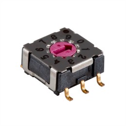 10 pcs : RDS-10S-74385-SMT-TR - SWITCH ROTARY DIP BCD 0.1A 42V