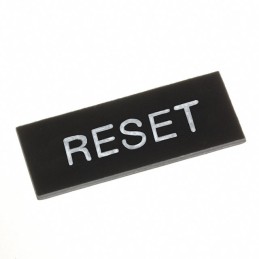 10 pcs : HWNP-119 - NAMEPLATE INSERT RESET