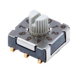 10 pcs : RDS-10S-7229-S-JSMT - SWITCH ROTARY DIP BCD 0.1A 50V