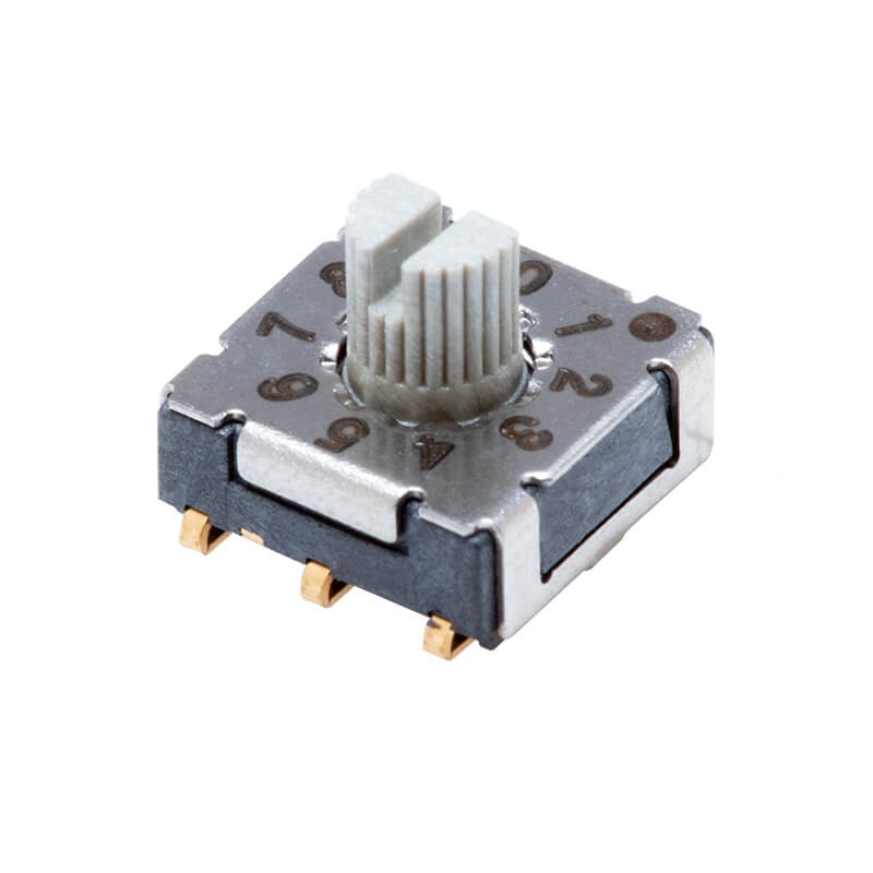 10 pcs : RDS-10S-7229-S-JSMT - SWITCH ROTARY DIP BCD 0.1A 50V