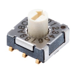 10 pcs : RDS-16S-7229-R-JSMT - SWITCH ROTARY DIP HEX 0.1A 50V