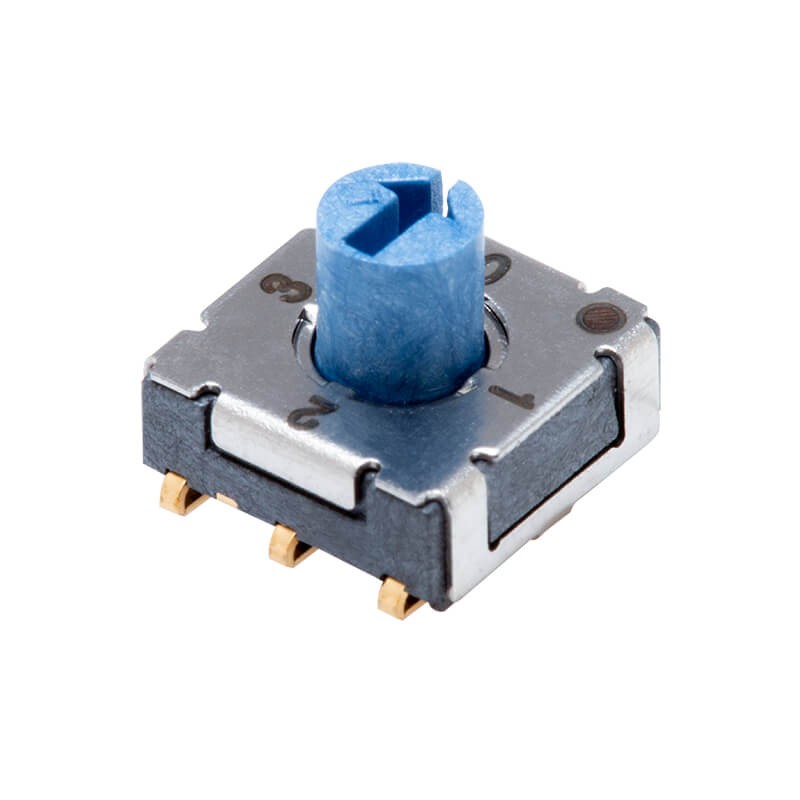 10 pcs : RDS-4S-7229-R-JSMT - SWITCH ROTARY DIP BCD 0.1A 50V