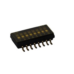 10 pcs : KE08RTGR - SWITCH SLIDE DIP SPST 0.025A 24V