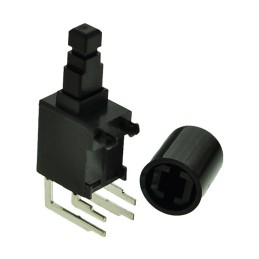 10 pcs : PB400OAQR1BLK - SWITCH PB DPST 3A 30V