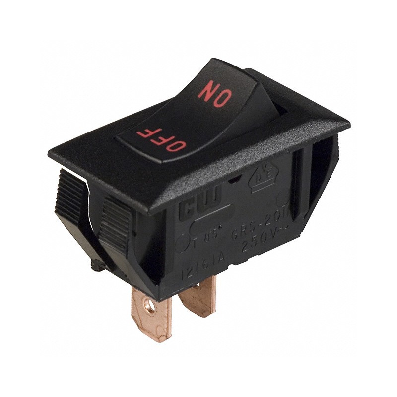 10 pcs : NAA-111-BI11-00 - SWITCH ROCKER SPST 16A 125V