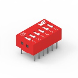 10 pcs : 418117170906 - SWITCH SLIDE DIP SPST 0.025A 24V