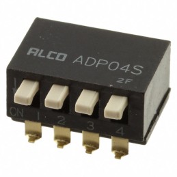 10 pcs : 1571999-9 - SWITCH PIANO DIP SPST 0.025A 24V