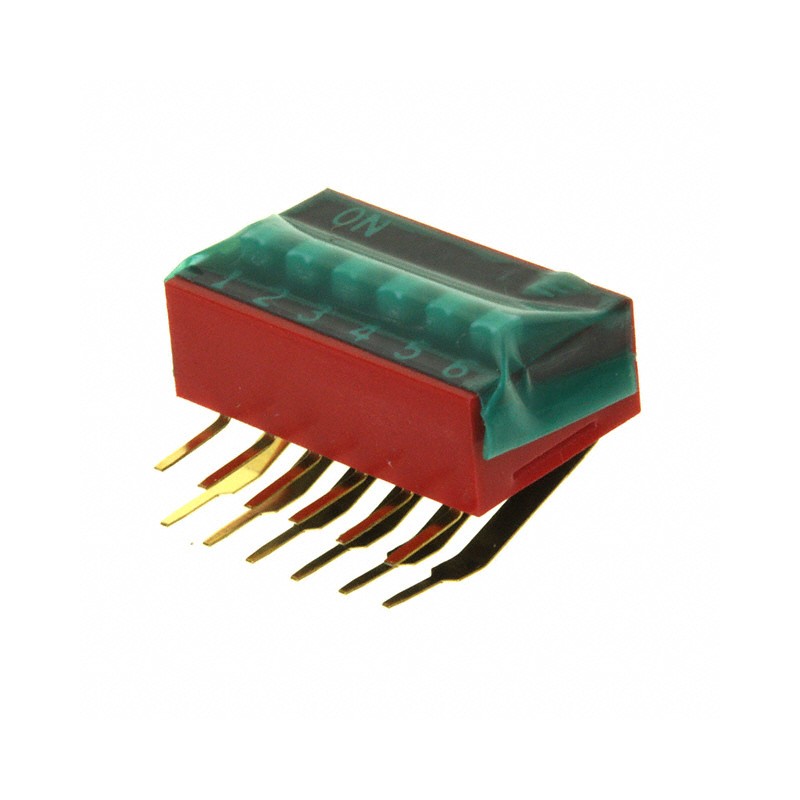 10 pcs : KAS2106ET - SWITCH SLIDE DIP SPST 0.025A 24V