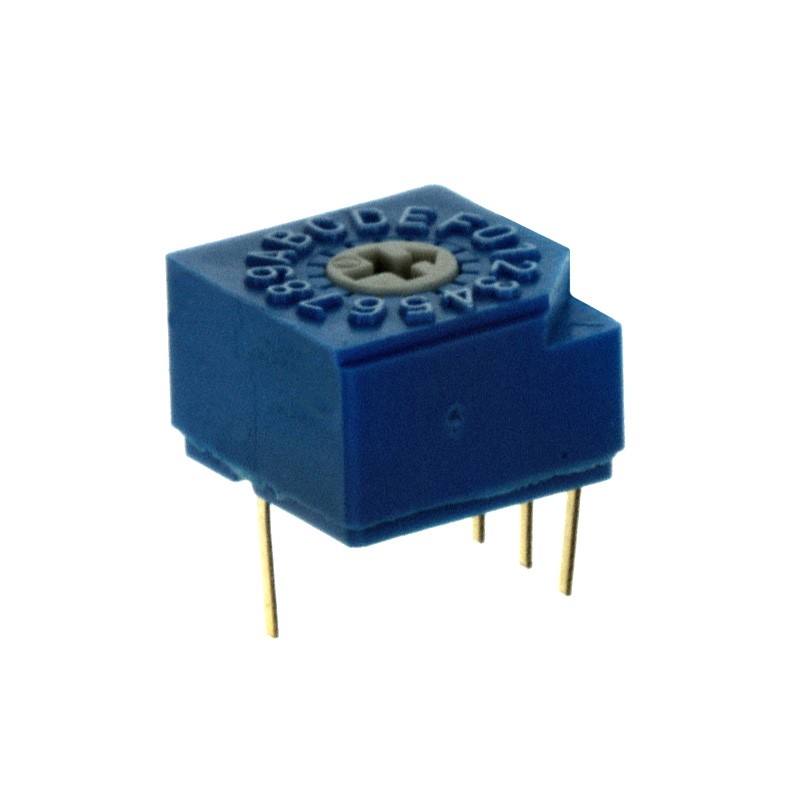 10 pcs : S-1030A - SW ROTARY DIP HEX COMP 0.1A 5V