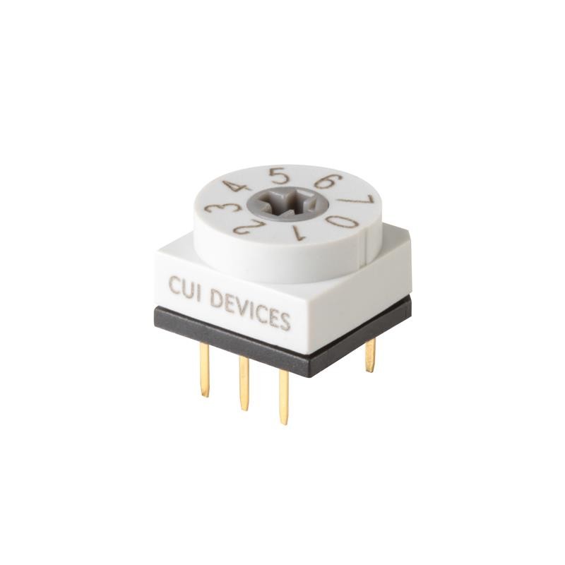 10 pcs : RDS3-8S-1065-D - SWITCH ROTARY DIP SPST 0.15A 42V