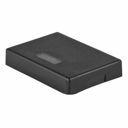 10 pcs : AT4120AB - CAP PUSHBUTTON RECT BLK/WHT LENS