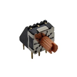 10 pcs : RD07B10CVBT - SW ROTARY DIP BCD COMP 0.1A 50V