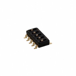 10 pcs : EDS05SGNNTR04Q - SWITCH SLIDE DIP SPST 0.025A 24V