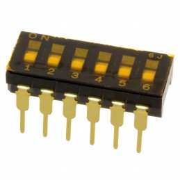10 pcs : CFS-0600MC - SWITCH SLIDE DIP SPST 0.1A 6V