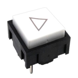 10 pcs : 320E11WHTGRYARROWDOWN - SWITCH TACT SPST-NO 0.025A 50V