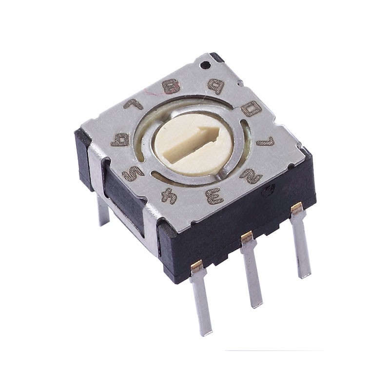 10 pcs : 220ADA10 - SWITCH ROTARY DIP BCD 0.1A 50V