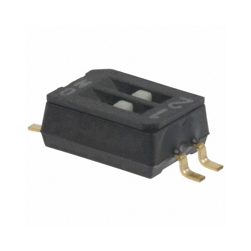 10 pcs : CHS-02TB - SWITCH SLIDE DIP SPST 0.1A 6V