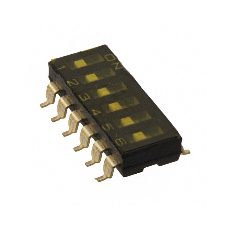 10 pcs : A6S-6102-PH(VNM) - SWITCH SLIDE DIP SPST 0.025A 24V