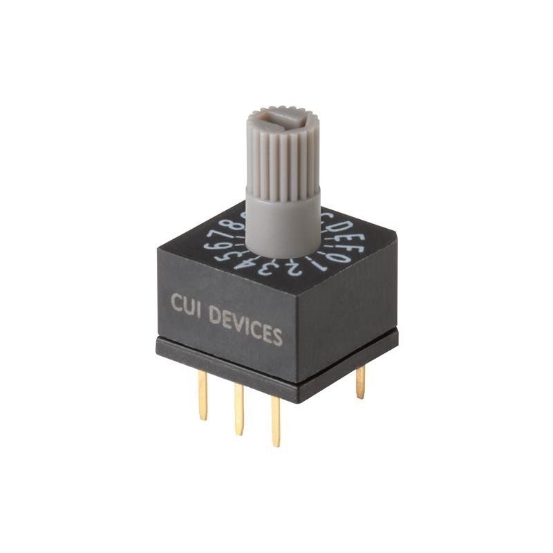 10 pcs : RDS7-16S-1065-73-D-67 - SWITCH ROTARY DIP HEX 0.15A 42V