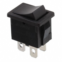 10 pcs : R1973BBLKBLKEF0 - SWITCH ROCKER DPST 9A 125V