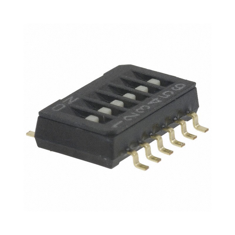 10 pcs : CHS-06TB - SWITCH SLIDE DIP SPST 0.1A 6V