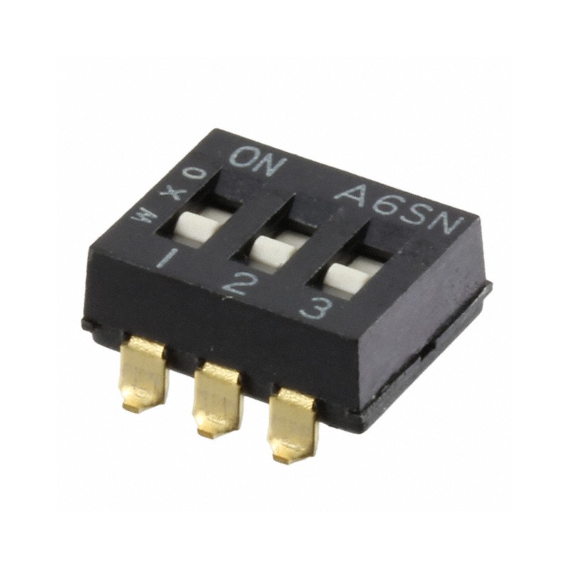 10 pcs : A6SN-3101 - SWITCH SLIDE DIP SPST 0.025A 24V