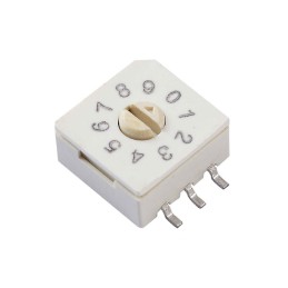10 pcs : 221AMA10R - SWITCH ROTARY DIP BCD 0.1A 50V