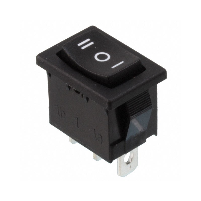 10 pcs : R1966HBLKBLKBF - SWITCH ROCKER SPDT 15A 125V