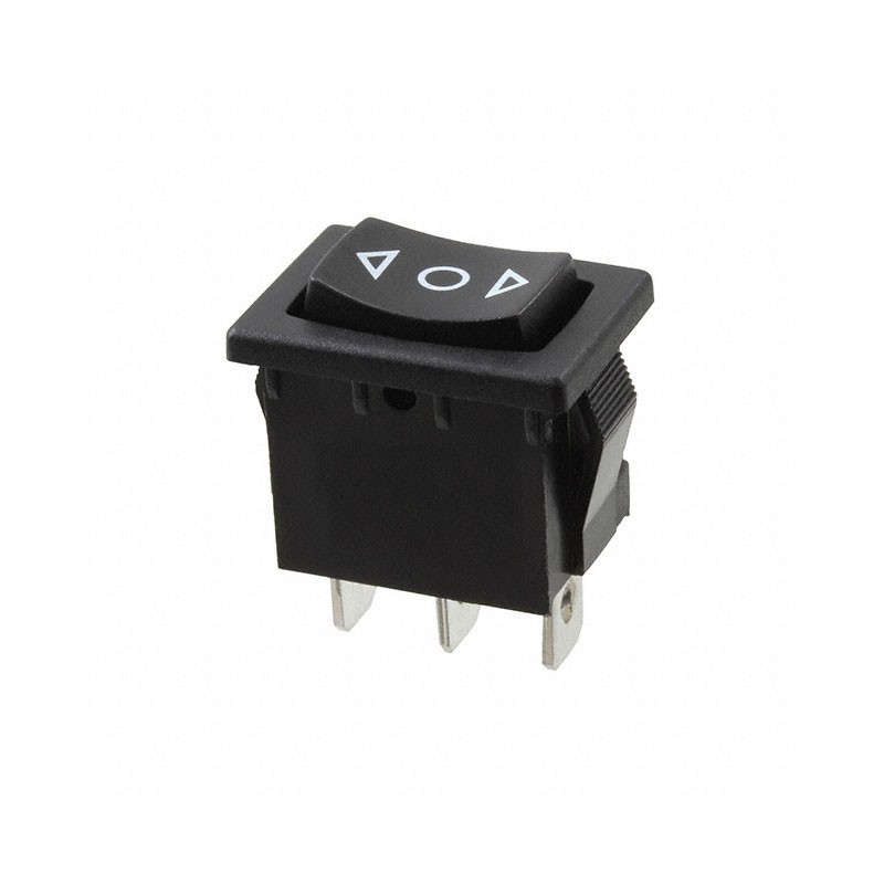 10 pcs : R1966DBLKBLKHF - SWITCH ROCKER SPDT 15A 125V