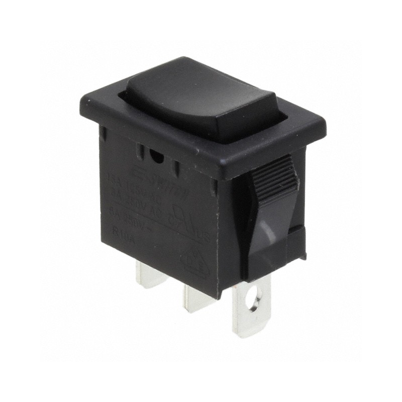 10 pcs : R1966HBLKBLKEF - SWITCH ROCKER SPDT 15A 125V