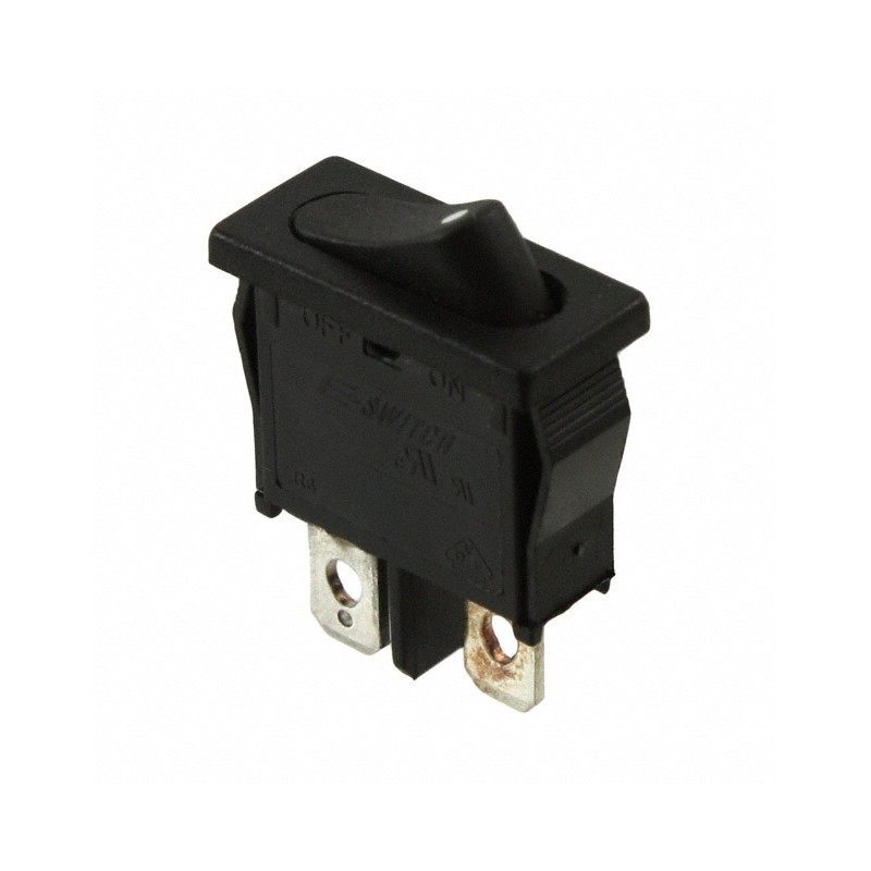 10 pcs : R6BBLKBLKAF - SWITCH ROCKER SPST-NO 10A 125V