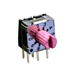 10 pcs : RD07B10RVAT - SWITCH ROTARY DIP BCD 0.1A 50V