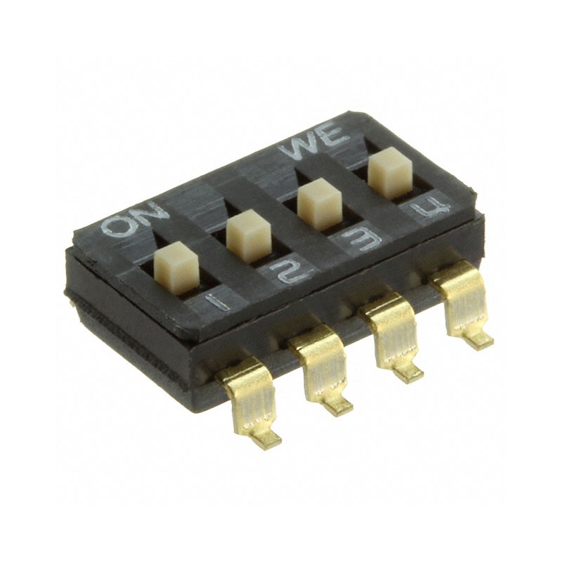 10 pcs : 418121270804 - SWITCH SLIDE DIP SPST 0.025A 24V