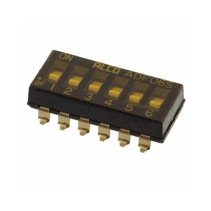 10 pcs : 3-1825059-0 - SWITCH SLIDE DIP SPST 0.025A 24V