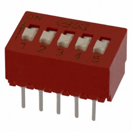 10 pcs : BD05 - SWITCH SLIDE DIP SPST 0.1A 5V