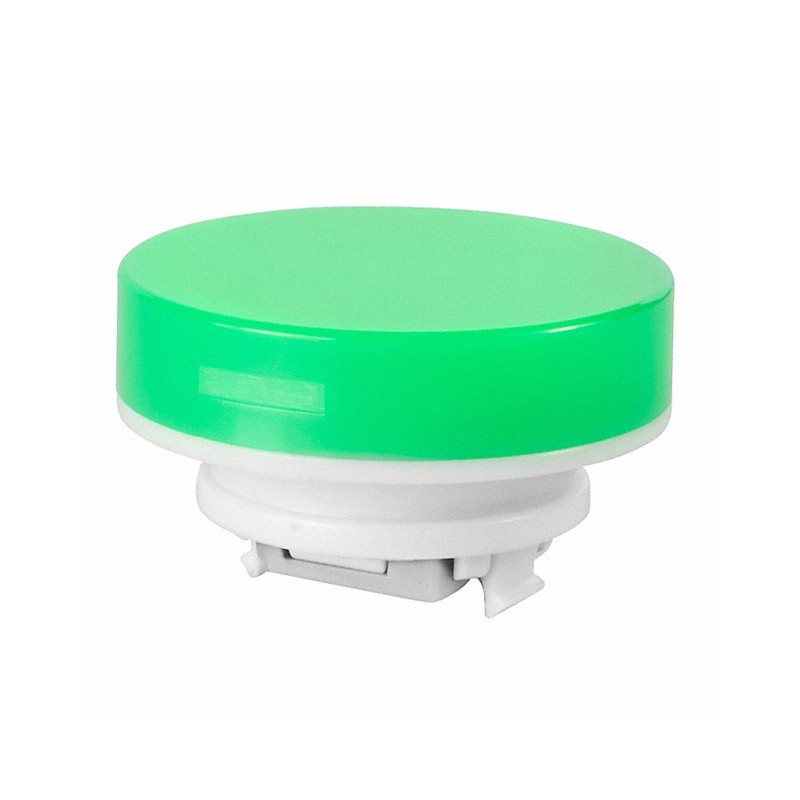 10 pcs : AT4054FJ - CAP PUSHBUTTON ROUND GREEN
