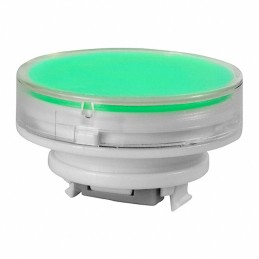 10 pcs : AT4055JF - CAP PUSHBUTTON ROUND CLEAR/GREEN