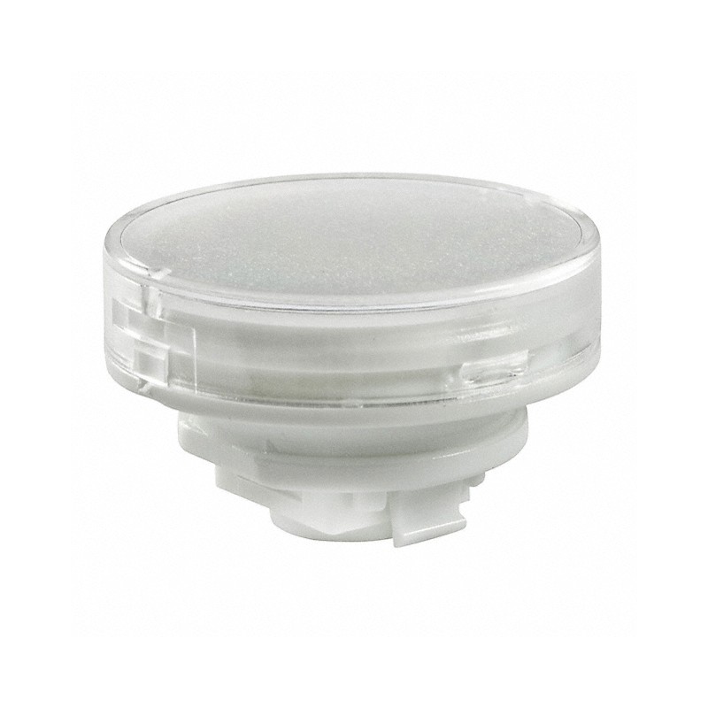 10 pcs : AT4131JB - CAP PUSHBUTTON ROUND CLEAR/WHITE