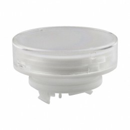 10 pcs : AT4165JB - CAP PUSHBUTTON ROUND CLEAR/WHITE