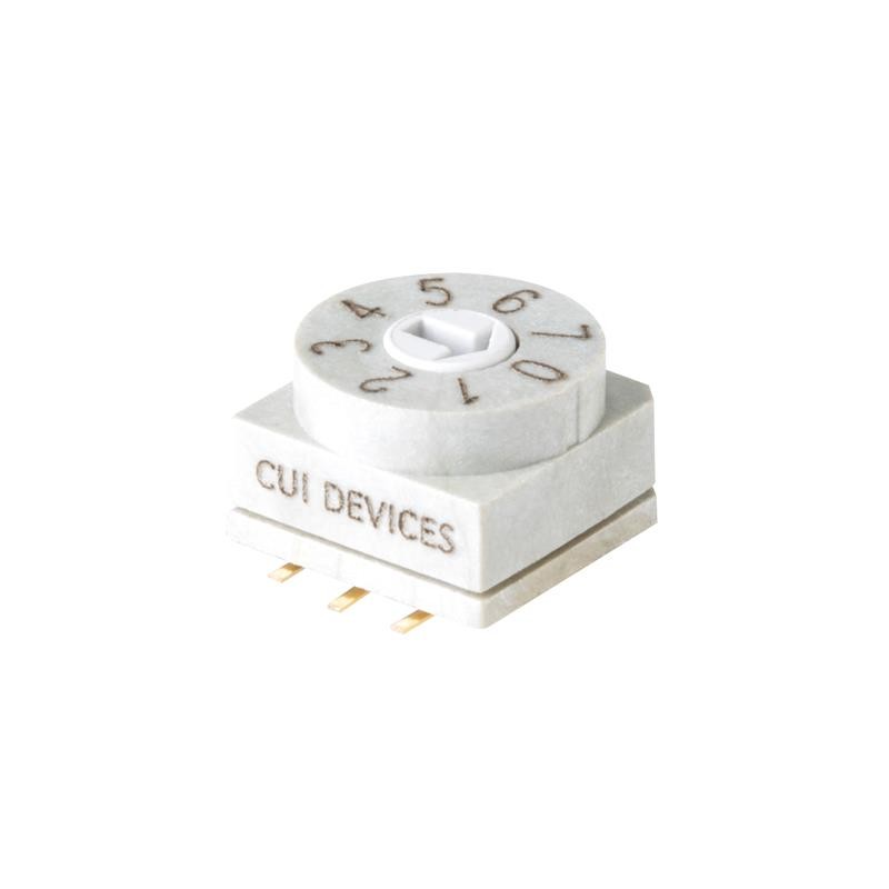 10 pcs : RDS1-8S-1065-SMT-TR-67 - SWITCH ROTARY DIP SPST 0.15A 42V