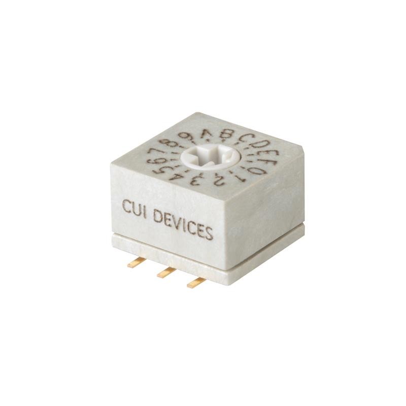 10 pcs : RDS6-16S-1065-SMT-TR - SWITCH ROTARY DIP HEX 0.15A 42V
