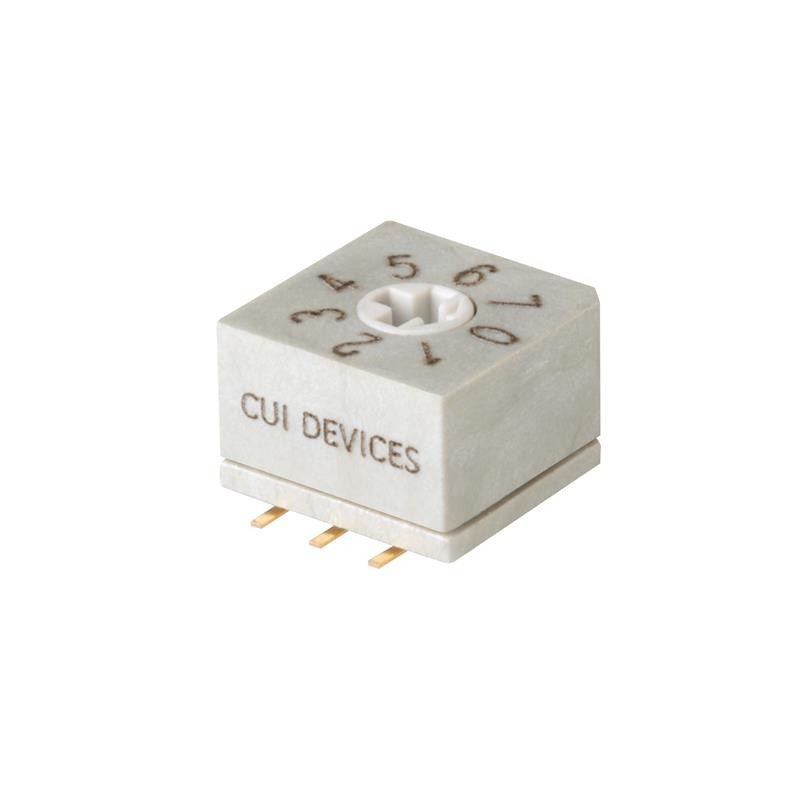 10 pcs : RDS6-8S-1065-SMT-TR - SWITCH ROTARY DIP SPST 0.15A 42V