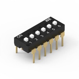 10 pcs : 418127270906 - SWITCH SLIDE DIP SPST 0.025A 24V