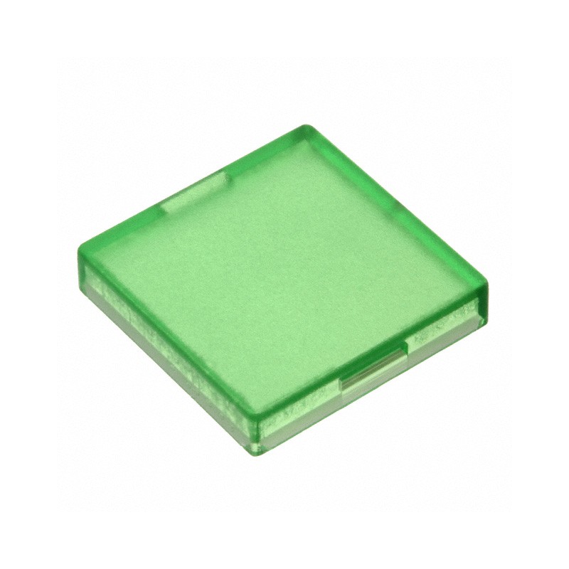 10 pcs : 5.49.277.052/1503 - CONFIG SWITCH LENS GREEN SQUARE