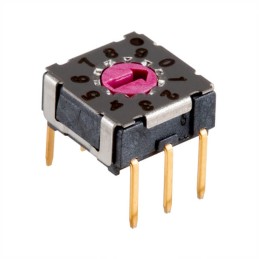 10 pcs : RDS-10S-74365-D - SWITCH ROTARY DIP BCD 0.1A 42V