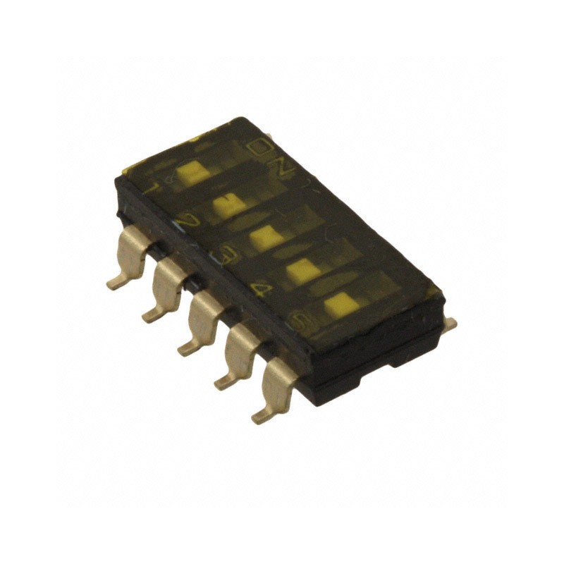 10 pcs : A6S-5101-H(VNM) - SWITCH SLIDE DIP SPST 0.025A 24V