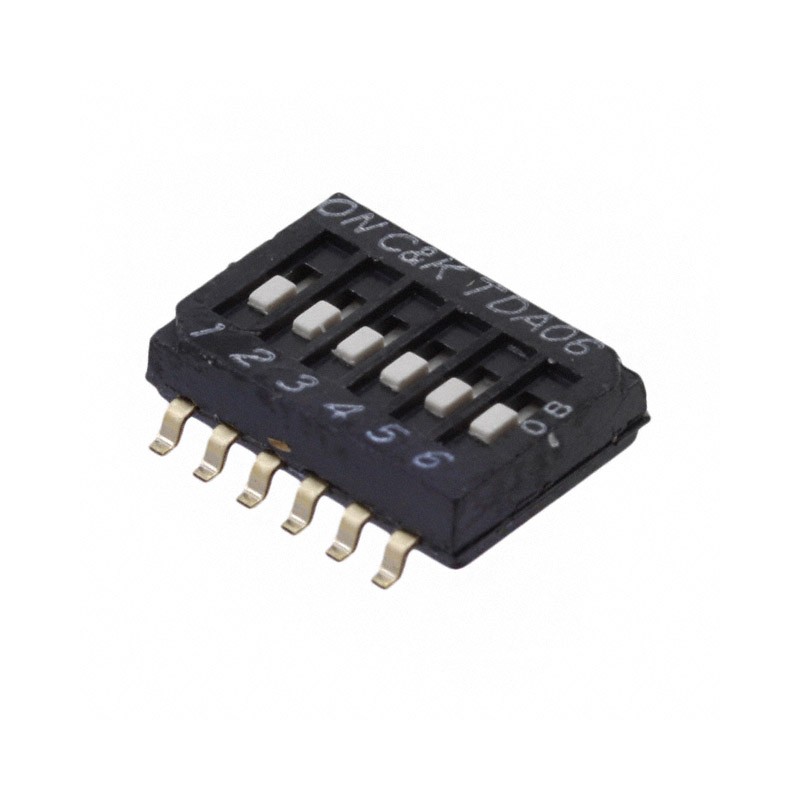 10 pcs : TDA06H0SB1R - SWITCH SLIDE DIP SPST 0.025A 24V