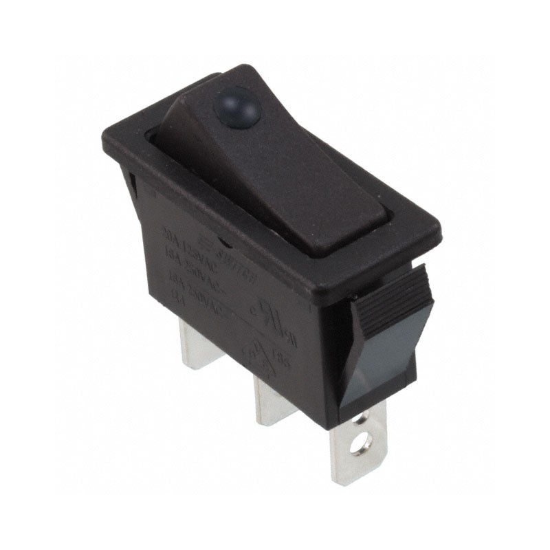 10 pcs : R4BBLKBLKGRNEF1 - SWITCH ROCKER SPST 20A 125V