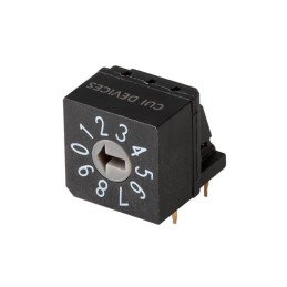 10 pcs : RDS5-10S-1011-RA-508-D-67 - SWITCH ROTARY DIP BCD 0.15A 42V